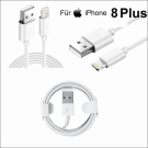 iPhone 8 Plus Lightning auf USB Kabel 1m Ladekabel